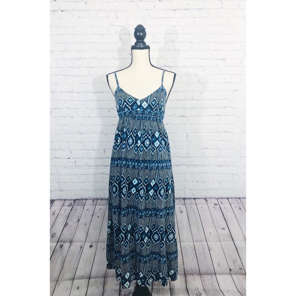 Lucky Brand Blue Print Dress Size XS